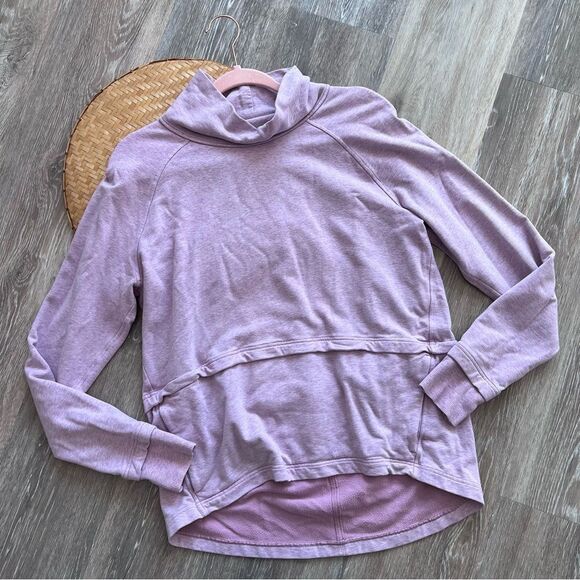 Lululemon Find Your Unwind Pullover Heathered Pink Taupe Women’s Size 8 - Picture 3 of 8